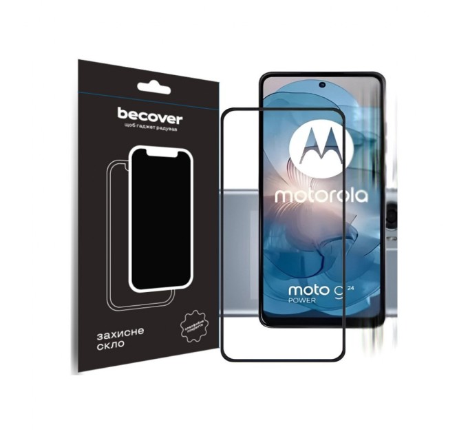 Скло захисне BeCover Motorola Moto G24/G24 Power Black (710716)