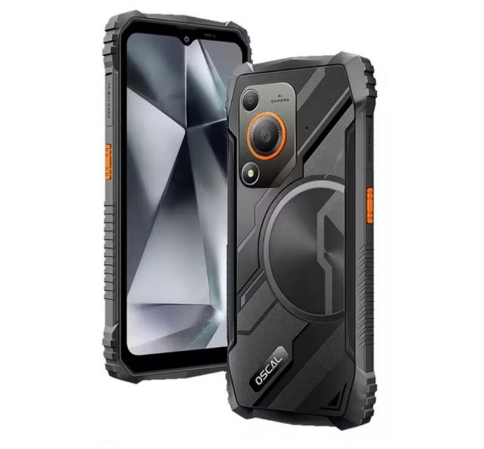 Мобільний телефон Oscal Marine 1 4/128GB Black