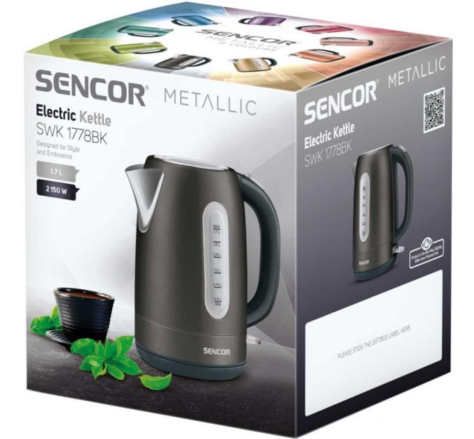 Електрочайник Sencor SWK1778BK