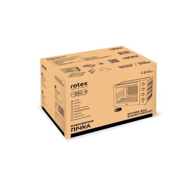 Електропіч Rotex ROT855-B2G EUROSTANDART