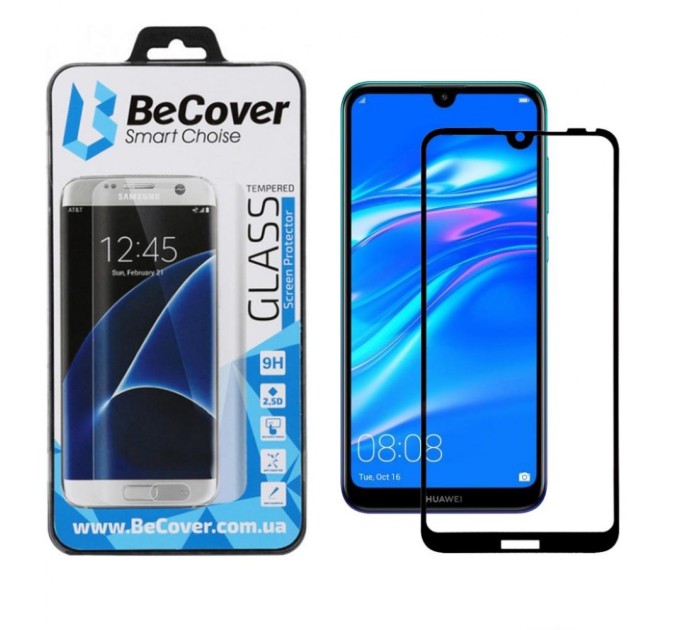 Скло захисне BeCover Huawei Y7 2019 Black (703299)