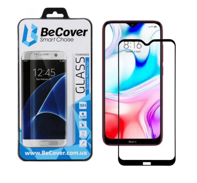 Скло захисне BeCover Xiaomi Redmi 8 Black (704158)