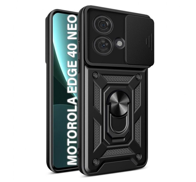 Чохол до мобільного телефона BeCover Military Motorola Edge 40 Neo Black (710677)