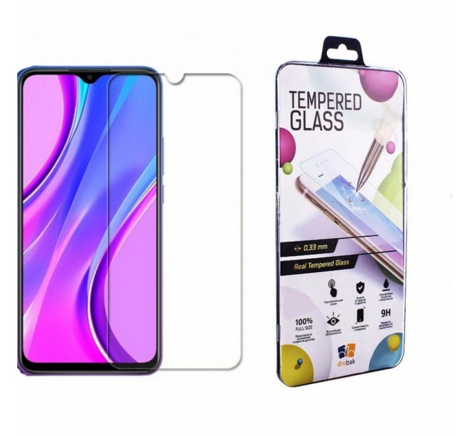 Скло захисне Drobak Xiaomi Redmi 9 Tempered glass (222251) (222251)