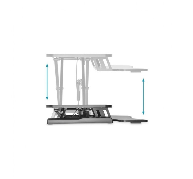 Столик для ноутбука Digitus Ergonomic Workspace Riser, 11-46cm, black (DA-90380-1)