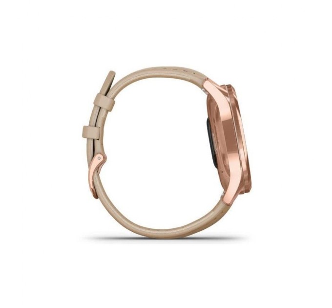 Смарт-часы Garmin vivomove Luxe, RoseGold, Light Sand, Leather (010-02241-21)