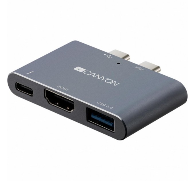 Порт-реплікатор Canyon Docking Station with 3 ports, Thunderbolt 3, Input 100-240V (CNS-TDS01DG)