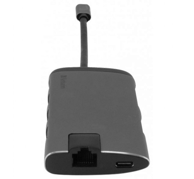 Концентратор Verbatim USB-C to U3.1G1/U3.0/HDMI/SD/mSD/RJ45 (49142)