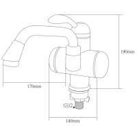 Проточний водонагрівач AQUATICA LZ 3.0кВт 0.4-5бар для рако (LZ-5A211W)