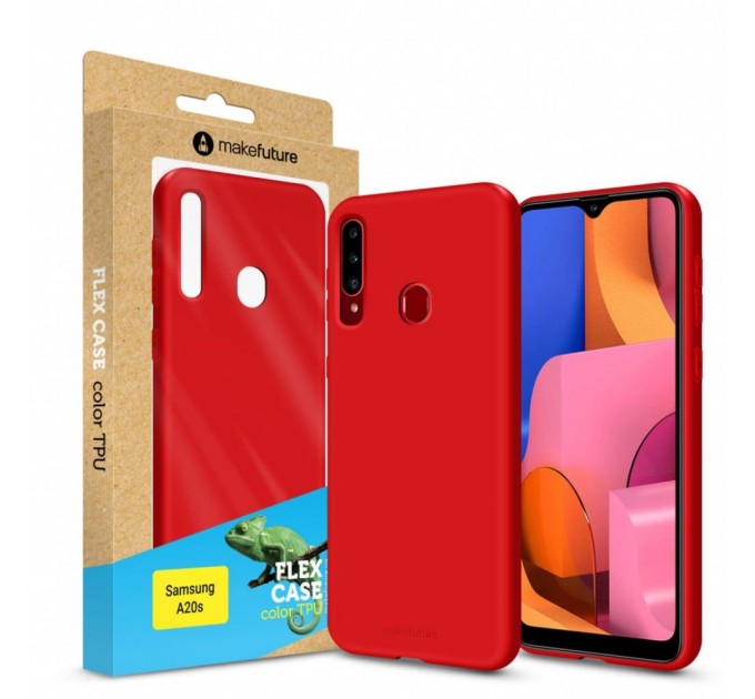 Чохол до мобільного телефона MakeFuture Flex Case (Soft-touch TPU) Samsung A20s Red (MCF-SA20SRD)