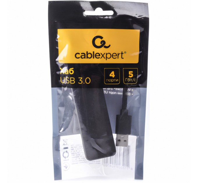 Концентратор Cablexpert 4 x USB 3.0 (A-AMU3-4P-01)