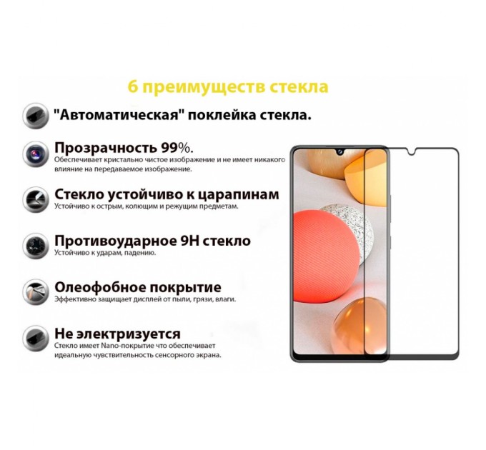 Скло захисне BeCover Samsung Galaxy M22 SM-M225 Black (706907)