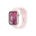 Смарт-годинник Apple Watch Series 9 GPS 45mm Pink Aluminium Case with Light Pink Sport Band - M/L (MR9H3QP/A)