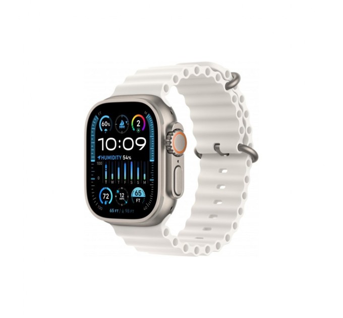 Смарт-годинник Apple Watch Ultra 2 GPS + Cellular, 49mm Titanium Case with White Ocean Band (MREJ3UL/A)