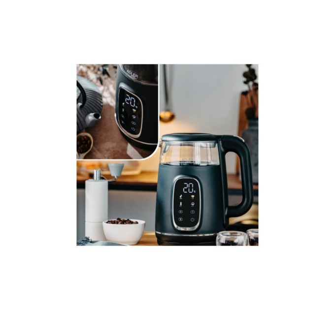 Електрочайник Adler AD 1305 black silver