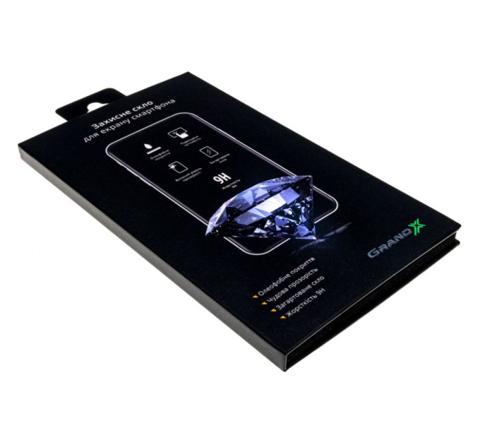 Скло захисне Grand-X Apple iPhone 12/12 Pro 9D black (AIP12PR9D)
