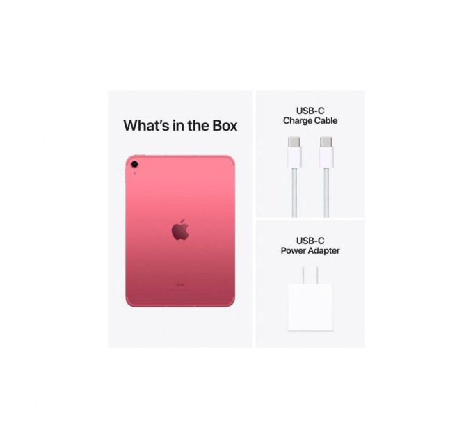 Планшет Apple iPad 10.9" 2022 WiFi + LTE 256GB Pink (10 Gen) (MQ6W3RK/A)