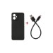 Чохол до мобільного телефона Dengos Kit for Motorola G54 case + cable DENGOS (Black) (DG-CC-01)