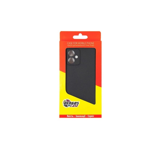 Чохол до мобільного телефона Dengos Kit for Motorola G54 case + cable DENGOS (Black) (DG-CC-01)