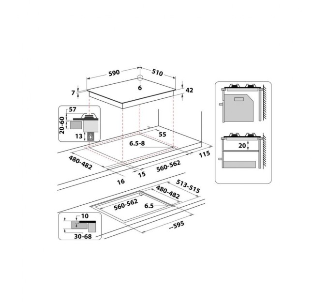 Варочная поверхность Whirlpool GOA6425/NB1