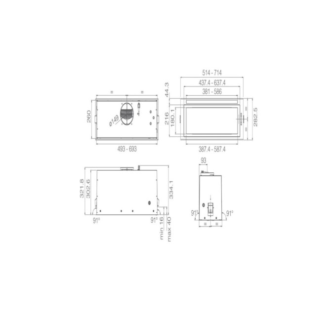 Витяжка кухонна Elica LANE SENSOR IX/A/72
