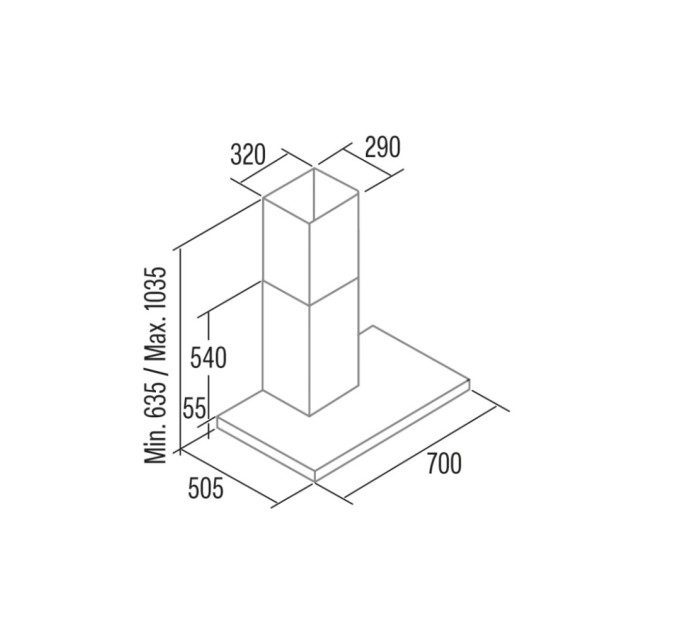 Витяжка кухонна Cata Legend 700 x (02021306)