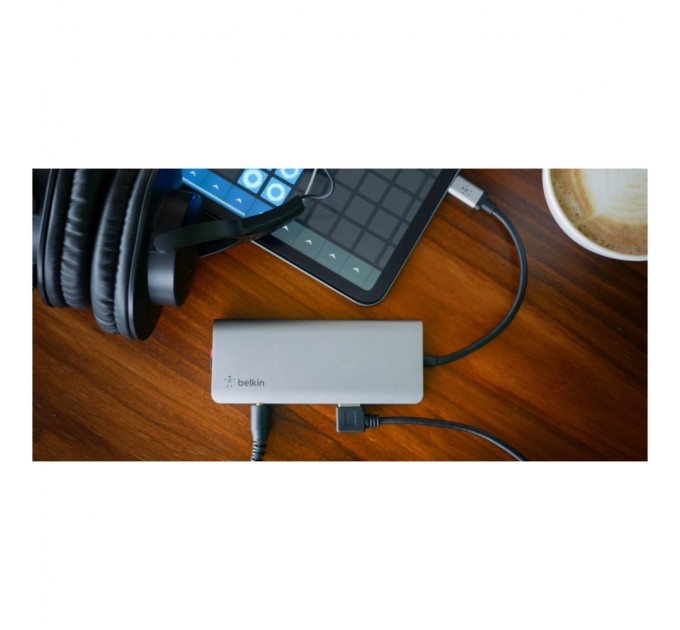 Концентратор Belkin USB-C 7-in-1 Multiport Dock (AVC009BTSGY)