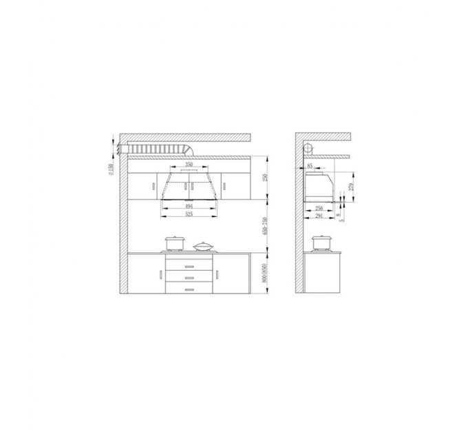 Витяжка кухонна Interline SMART WH A/60/T