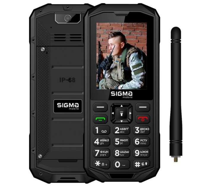 Мобільний телефон Sigma X-treme PA68 WAVE Black (4827798466612)