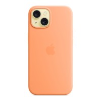 Чехол для мобильного телефона Apple iPhone 15 Silicone Case with MagSafe Orange Sorbet (MT0W3ZM/A)