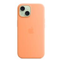 Чехол для мобильного телефона Apple iPhone 15 Silicone Case with MagSafe Orange Sorbet (MT0W3ZM/A)